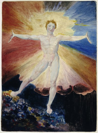 William Blakes akvarell Albion Rose