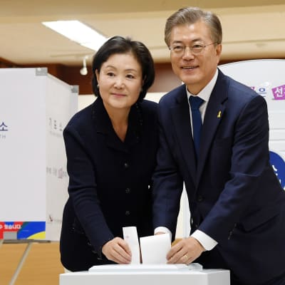 Moon Jae-in vann Sydkoreas presidentval i maj 2017