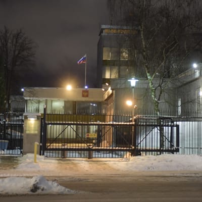 Rysslands ambassad i Stockholm fotograferad den 8 januari. 