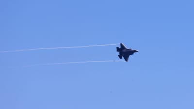 En F-35A under en övningsflygning vid Hill Air Force Base i Utah i november 2018. 