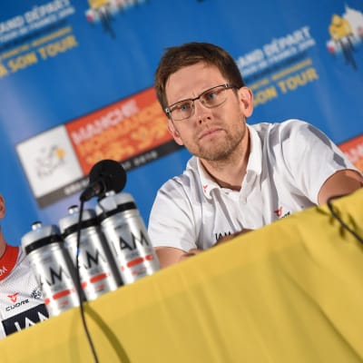 Kjell Carlström inför Tour de France, IAM-stallet, juni 2016.