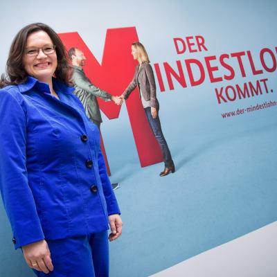 Tyska arbetsmarknads- och socialministern Andrea Nahles