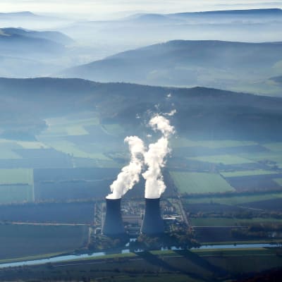 Grohnde kärnkraftverk emmerthal i Niedersachsen i november 2015.