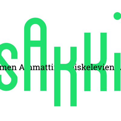 Logon för Sakki (Suomen ammattiin opiskelevien liitto), förbundet för yrkesstuderande.
