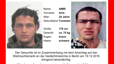 efterlysning från tyska polisen på terrormisstänkte anis amri
