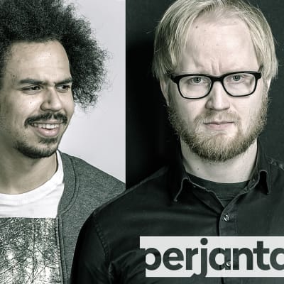 Sean Ricks ja Pekka Vahvanen juontavat Perjantain tv-lähetyksen.