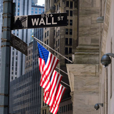 Wall Streetin kyltti New Yorkissa.