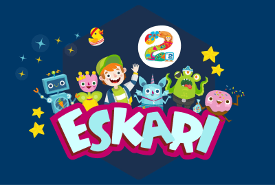 Pikku Kakkosen Eskarin hahmot ja eskari-teksti