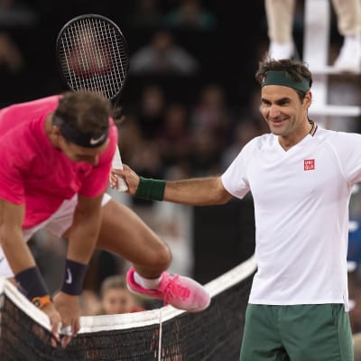 Rafael Nadal och Roger Federer.
