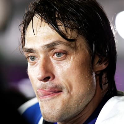 Teemu Selänne i OS 2014 (med quizstämpel).