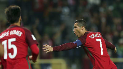 Cristiano Ronaldo var glödhet i fotbollsmatchen mot Andorra.