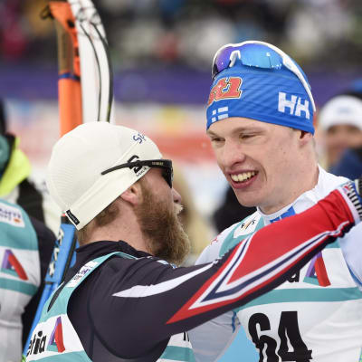 Martin Johnsrud Sundby kramar om Iivo Niskanen, VM 2017.