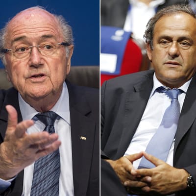 Sepp Blatter och Michel Platini
