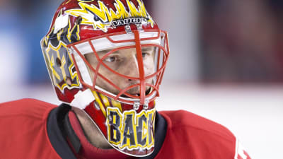 Niklas Bäckström, Calgary Flames, mars 2016.