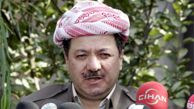 Kurdistans ledare Massud Barzai.
