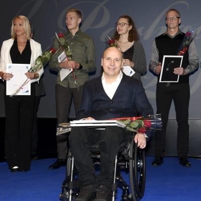 Parafriidrottaren firar priset som årets idrottare på en gala i Helsingfors.