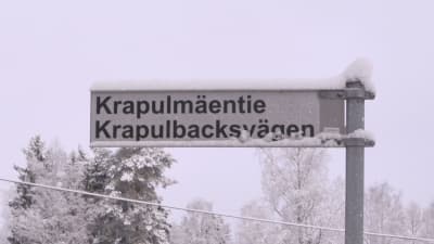 Krapulbacksvägen i Liljendal.