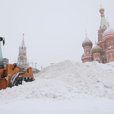Snö i Moskva