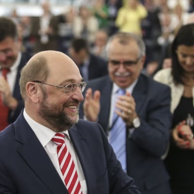 Martin Schulz valdes till EU-parlamentets talesman igen den 1 juli 2014.