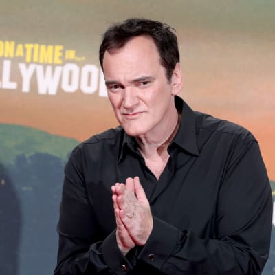 Närbild på Quentin Tarantino under premiären av Once upon a time in Hollywood i Berlin 2019.
