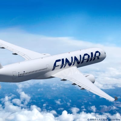 Ett Finnairplan av modellen Airbus A350 XWB