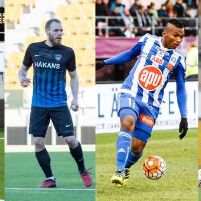 Billy Ions, Timo Furuholm, Alfredo Morelos och Gbolahan Salami favoriter till titeln som skyttekung 2017.