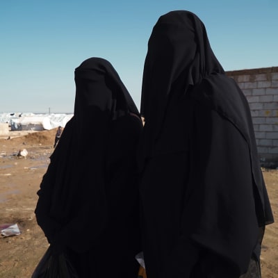 Finländska kvinnor i lägret al-Hol i Syrien 25.1.2020