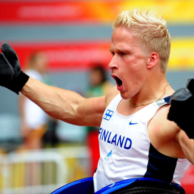 Leo-Pekka Tähti vinner 100 meter, Paralympics 2008.