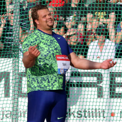 Den svenska diskuskastaren Daniel Ståhl tävlade i Åbo i juni 2019.