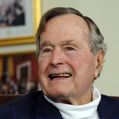 USA:s före detta president George H W Bush. 