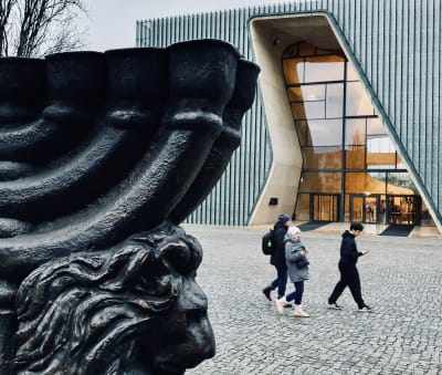 Museet för de polska judarnas historia utifrån.