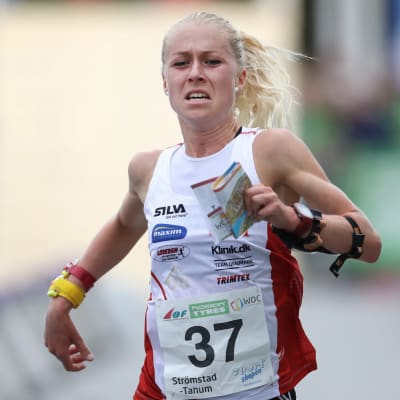 Maja Alm i VM-sprinten år 2016.