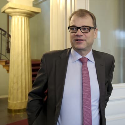 Juha Sipilä i Smolna den 23 maj 2015.