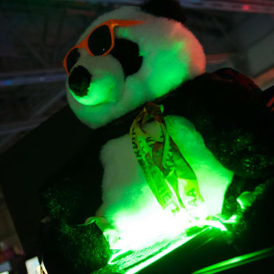 Pandadekoration på Assembly