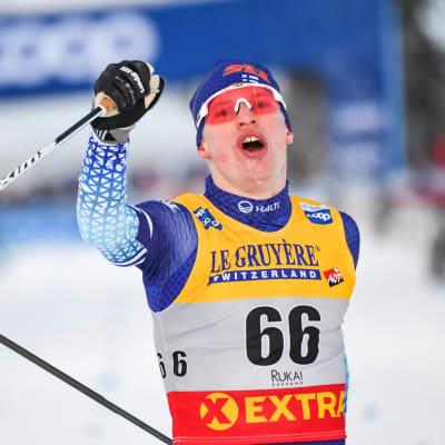 Iivo Niskanen jublar