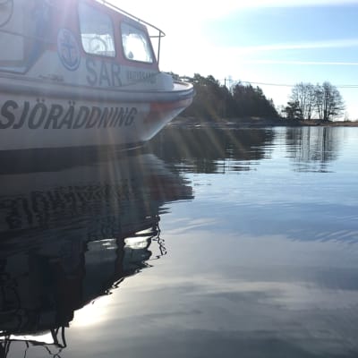 Sjöräddningsbåt vid Bågaskär.