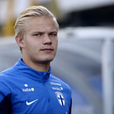 Joel Pohjanpalo inför EM-kvalmatchen mot Färöarna.