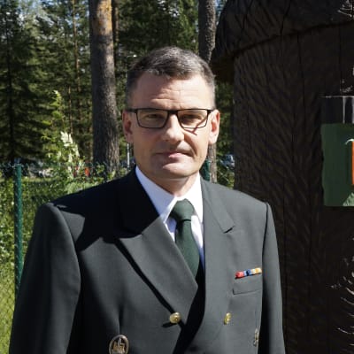 Pohjois-Karjalan rajavartioston komentaja Vesa Blomqvist