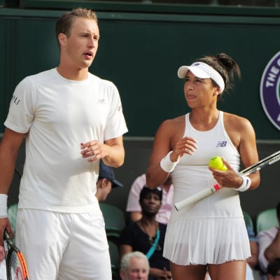 Henri Kontinen och Heather Watson är tennisproffs. 
