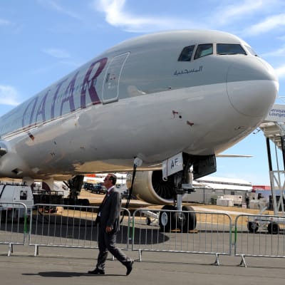 En Boeing-777 från Qatar Airways