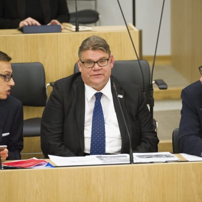 Alexander Stubb, Timo Soini, Juha Sipilä