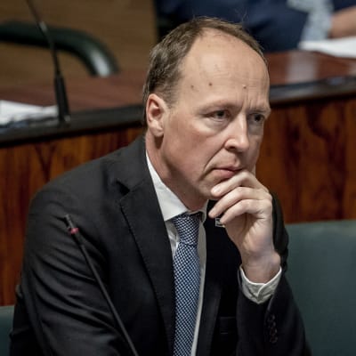 Riksdagsledamoten Jussi Halla-aho (Sannf) i plenisalen 11.9.2019.