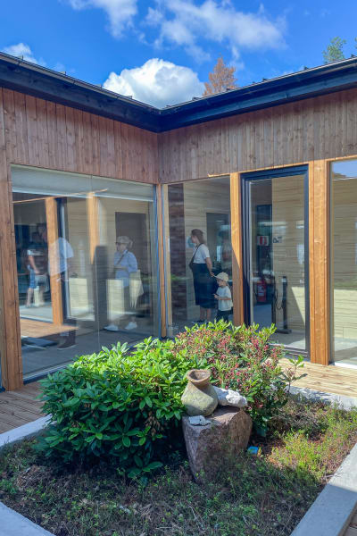 Atriumgård - en trädgård inne i huset.