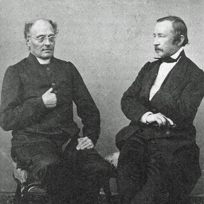 Runeberg och Topelius, porträtt