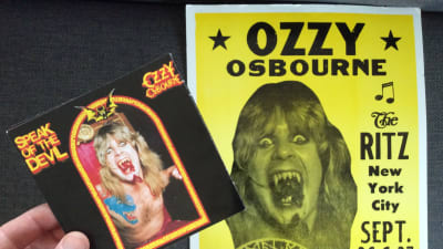 Ozzy osbourne Speak of the devil cd + konsertplansch för samma gig