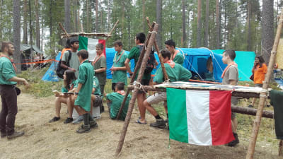 Italienska scouter på Roihu 2016