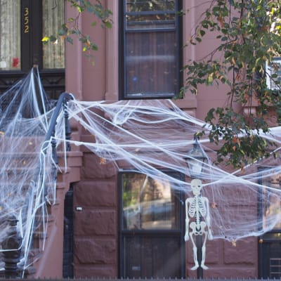 Halloweendekorationer i Brooklyn