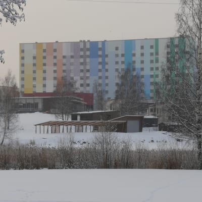 Etelä-Karjalan keskussairaalan ulkokuva.