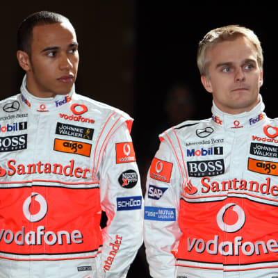 Lewis Hamilton och Heikki Kovalainen var stallkamrater i två år, 2008–2009.