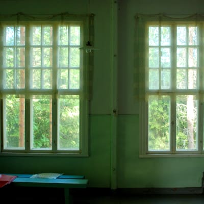 Fönster i stora klassrummet